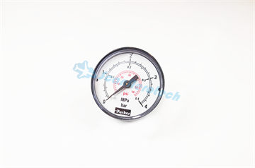 0-4 BAR Pressure gauge 1/4" Bottom connection